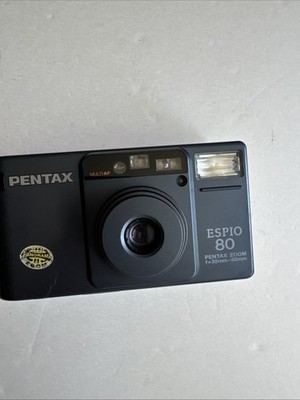 Pentax Espio 80 Point & Shoot Film Camera Navy. 35-80mm. Film