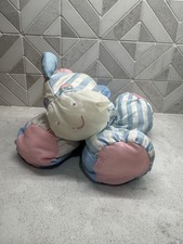 Fisher Price Sleepytime Puffalump Zebra Pony 1991 Vintage Plush 6 Blue Stripes