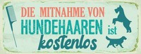Holzschild 10X27 Cm Mitnahme Hundehaaren Ist Kostenlos Deko Geschenk Schild