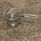 Pyrex Glass Flame Ware 1 1/2 Quart Saucepan 6283 with Lid
