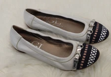 AGL ATTILIO GIUSTI LEOMBRUNI SIZE 39.5 USA 9 FLAT ITALIAN LEATHER BALLET SHOES