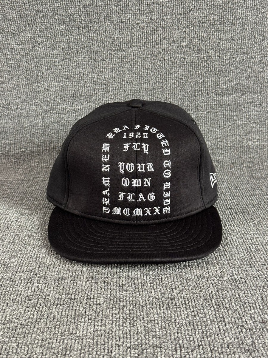 New Era 9FIFTY Snapback Hat Black Flat Brim Streetwear Cap