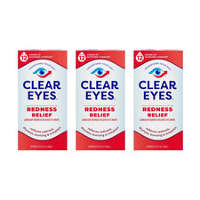Clear Eyes Redness Relief Eye Drops - 0.5 FL Oz, 3-pack