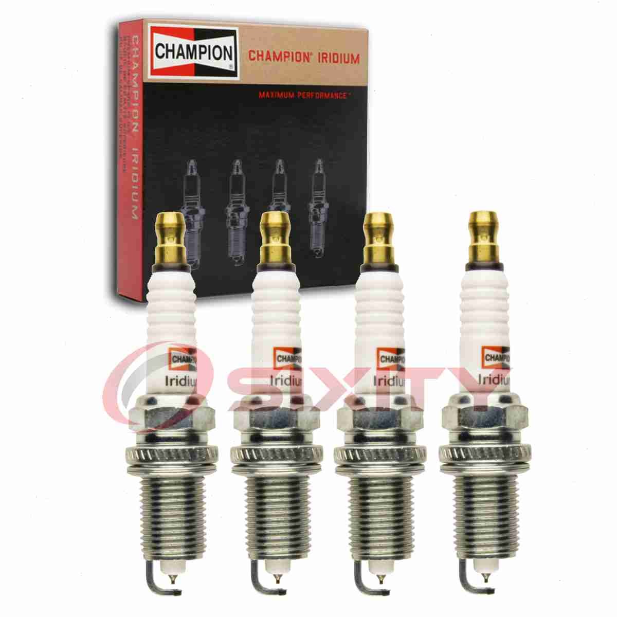 4 pc Champion Iridium Spark Plugs for 2000 Toyota Echo 1.5L L4 Ignition za