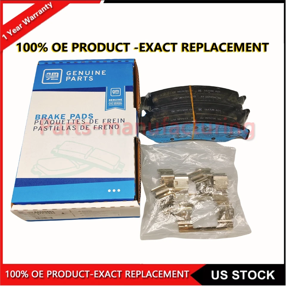 Front Brake Pads Kit 84320501 For GM 14-20 Cadillac Sierra Yukon Chevrolet Foto 4 de 4