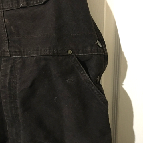 Carhartt Mens Canvas Overalls Bib 38X30 Brown Workwear Double Knee Chore Barn - Picture 6 of 15