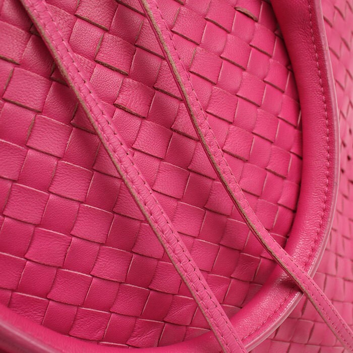 Bottega Veneta Intrecciato Pink Tote Bag Women's Used thumbnail 6