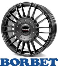 4x Borbet CW3 7,5X18 6/139,70 ET50 Mistral Anthracite Glossy Alufelgen