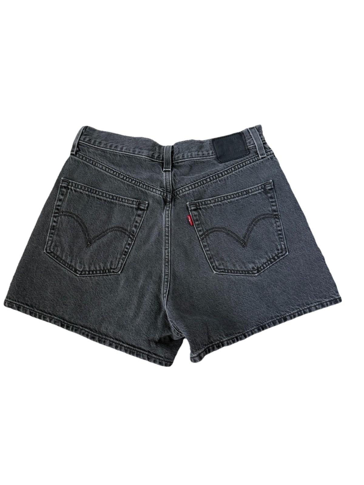Levi’s Premium High Loose Black Light Wash Denim Women’s Shorts Size 29