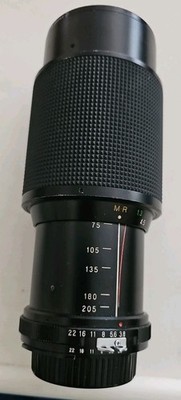 Vivitar 75-205mm 1:3.8 MC Macro Focusing Zoom Camera Lens