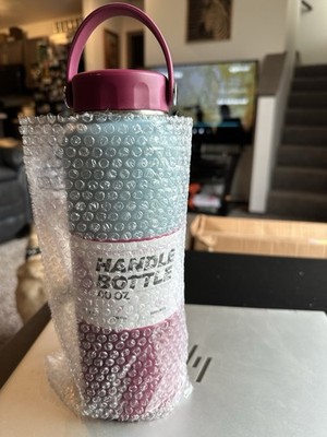 HydroClear 40oz STAINLESS STEEL HANDLE BOTTLE RED-OMBRE