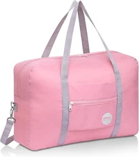 WANDF Spirit Airlines Personal Item Bag 18x14x8 Travel Duffel Bag Underseat Pink