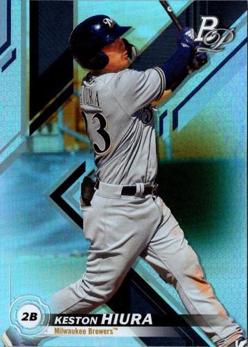 2019 Bowman Platinum Top Prospects Keston Hiura #TOP-86 Milwaukee Brewers - 第 1/2 張圖片