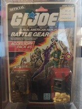 Vintage 1986 GI Joe Battle Gear Accessory Pack  5 Factory Sealed w  Malko case
