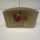 Zelda Ocarina of Time N64 • GOLD Collector's Edition • Authentic (Works)