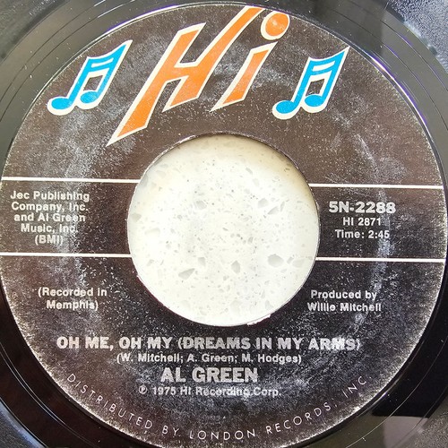 Al Green ** Oh Me Oh My (Dreams In My Arms) - 1975 US Soul Import 7" - Picture 2 of 4