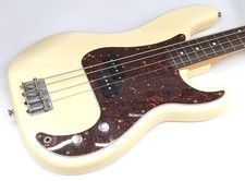 Basso di precisione Fender Japan PB62-55 bianco made in Japan 1984 JV Serial E.Bass