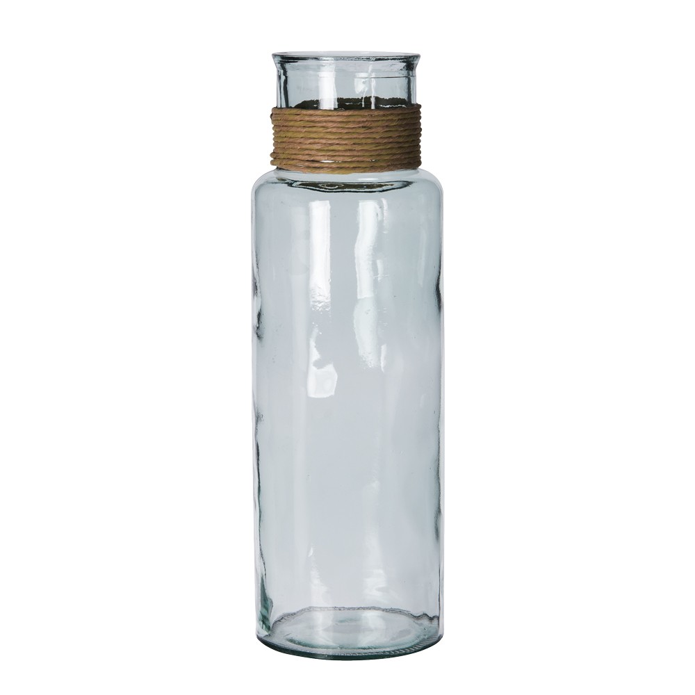 Vase jarron corde 55 cm en verre pour sublimer votre salon bohème