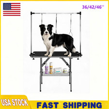 36" Professional Dog Pet Grooming Table Adjustable Heavy Duty Portable w/Arm