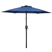 SIMPLE DELUXE 7.5FT PATIO UMBRELLA OUTDOOR TABLE MARKET YARD UMBRELLA BLUE