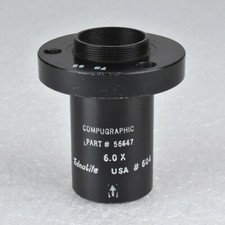 VTG Compugraphic Ednalite Typesetting Lens 604 6.0X Part No 56647 Made in USA