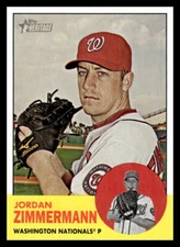 2012 Topps Heritage  Jordan Zimmermann #171 Washington Nationals