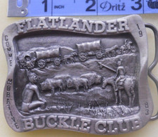1983 Flatlander Buckle Club Belt Buckle