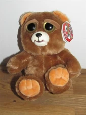 Feisty Pets Sir Growls-a-Lot Brown Bear Plush William Mark Corp 2015 NEW NWT