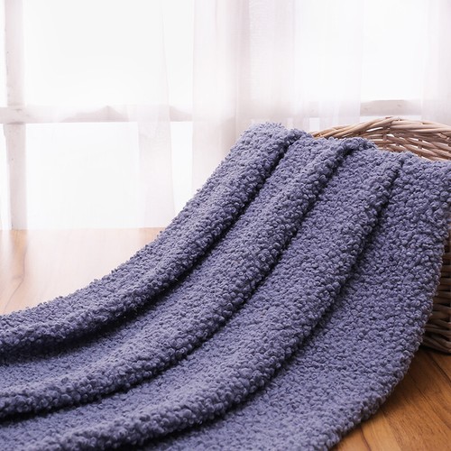 Faux Sherpa Shearling 19.6x63" DIY Loop Wool Fabric Curly Fur Thicken Clothe Sew - Picture 22 of 43
