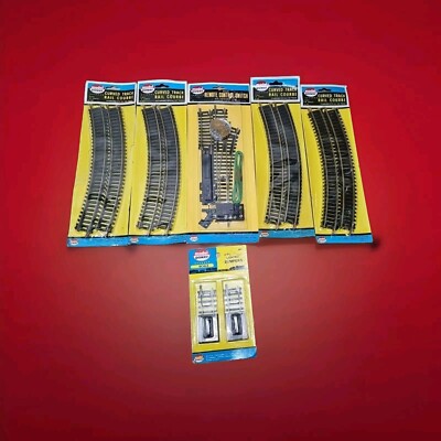 Model Power Lot Of HO Train Track Plus Lighted Bumpers #87 New Factory-sealed 
