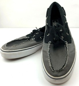 vans boat shoes grey