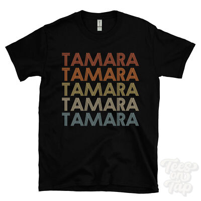 Tamara T-Shirt wiederholt Retro-Stil Herren & Damen Neuheit cool Name Geschenk