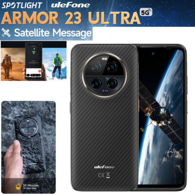 Ulefone Armor 23 Ultra 5G 4G Rugged Phone Android Explore Satellite Message SOS