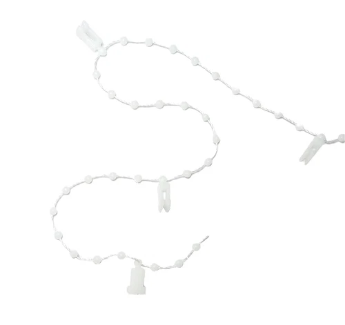 T Clip Vertical Blind Bottom Chain, White Vertical Blinds Chain for 89mm Slats