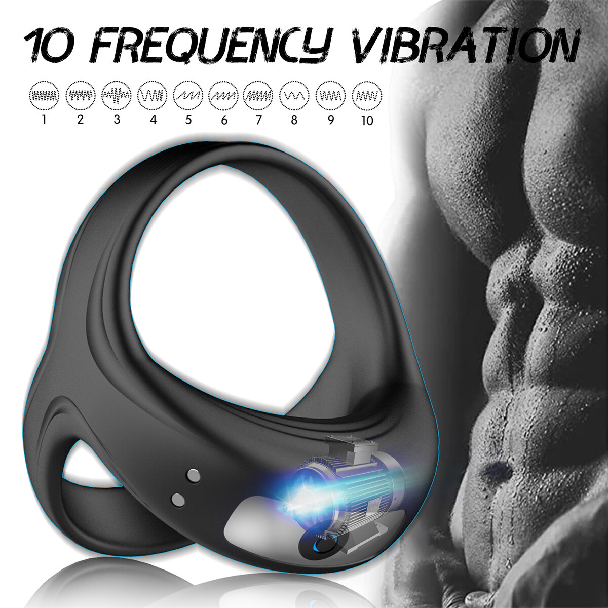 Penisring Vibratoren mit starken Stimulation Cockring Sexspielzeuge für Männer