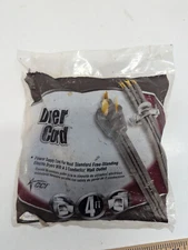 Coleman Cable - 09124-88-09 4' 3-Wire Dryer Cord Gray