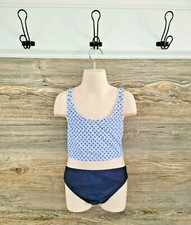 Gap Kids Girl's Blue Floral Mix  Match 2 Piece Bikini Swim Suit NWT XXL 14-16