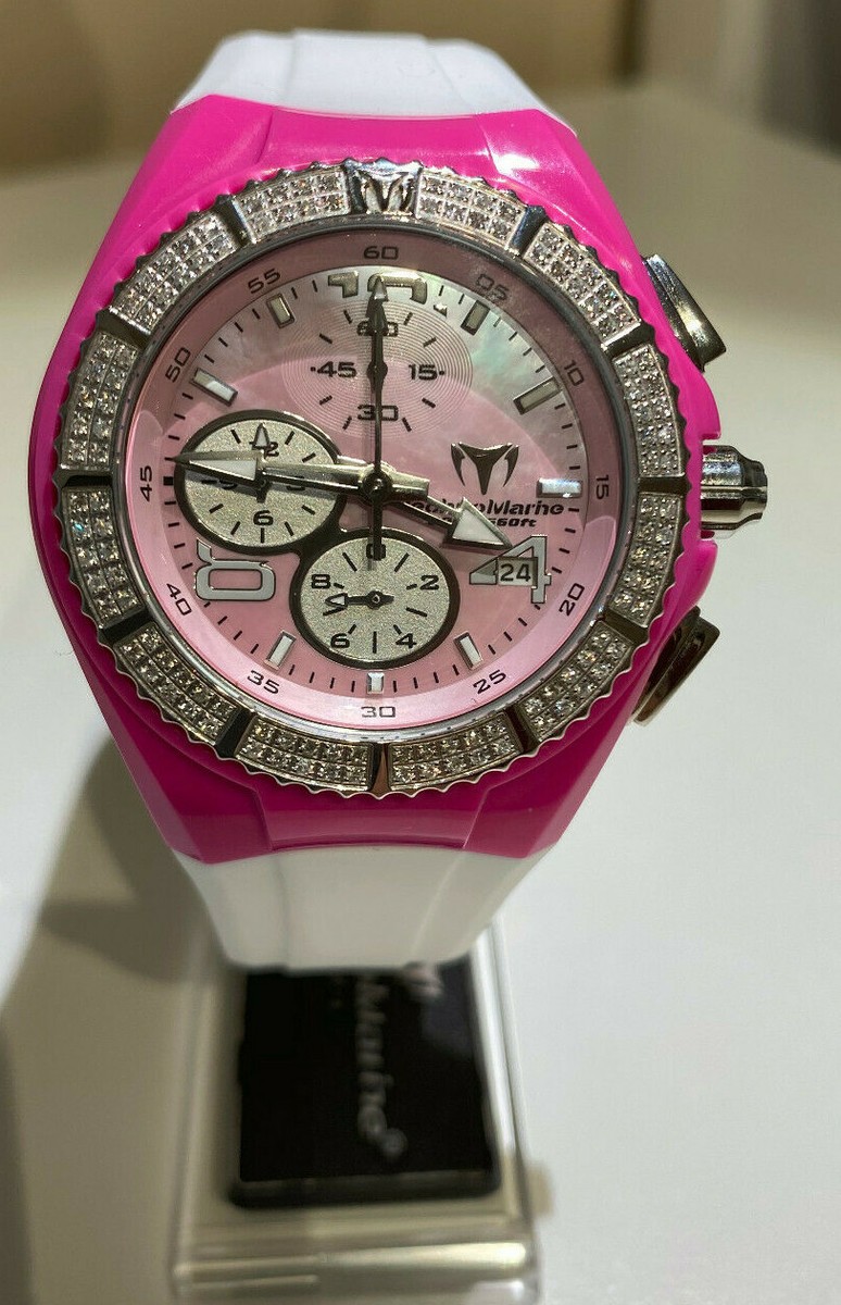 TechnoMarine Sport Chronograph TMCS37 Watch ? (Limited edition bubblegum pink). TechnoMarine Sport Chronograph TMCS37 Watch ? (Limited  main image 2