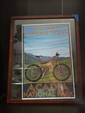 Ride The Carriage Trails Bicycle Scene  Acadia National Park 12" X 18" ~ #TRL4