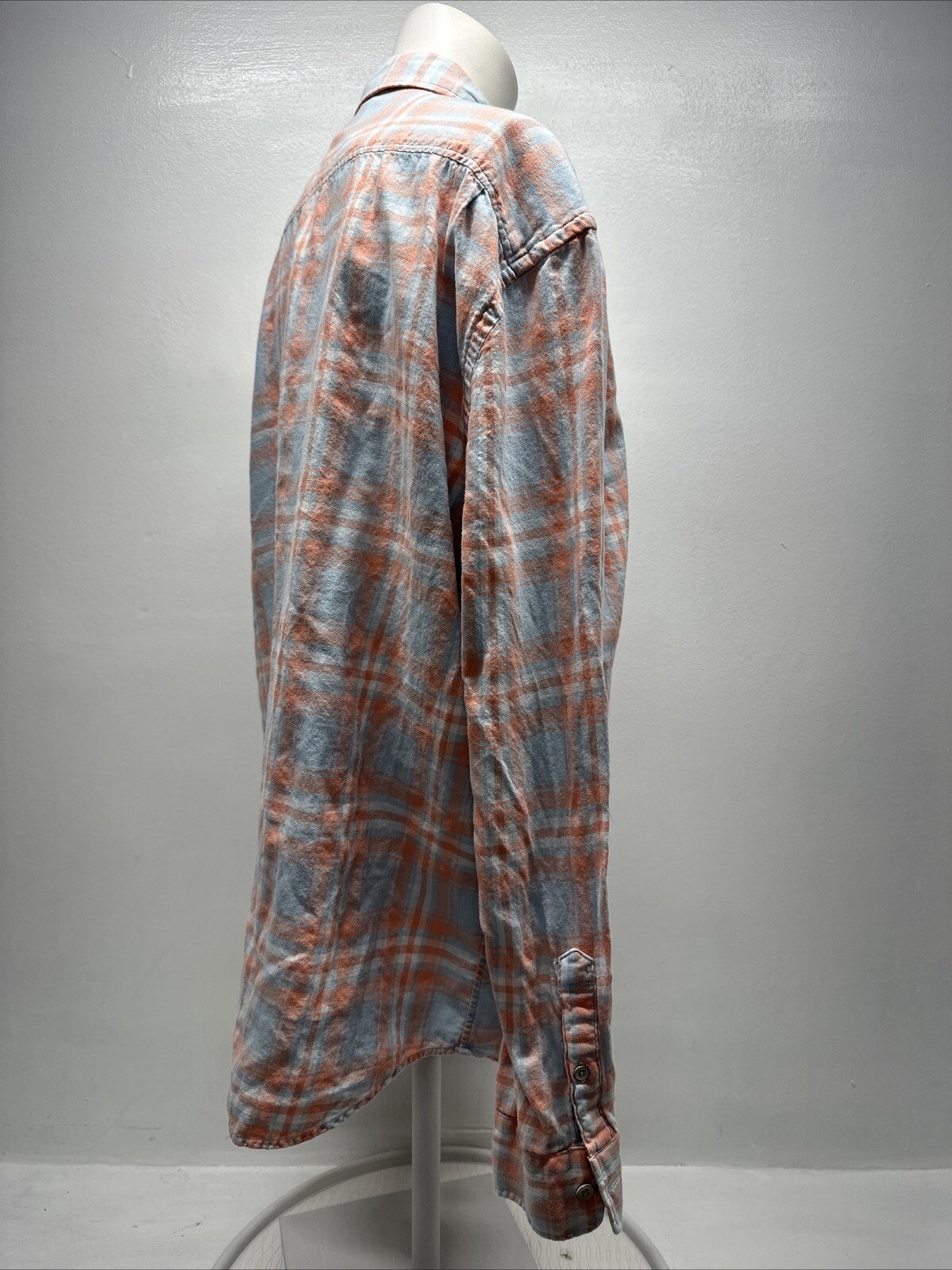 Faherty Button Down Shirt Collared Long Sleeve Pl… - image 3