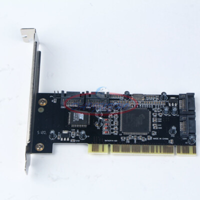 ONE PCI to 4 ports SATA Serial ATA RAID Sil3114 Converter Controller I/O Card #e
