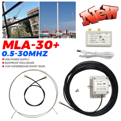 500kHz-30MHz MLA-30+ Loop Antenna Active Receiving Antenna for Short Wave RadiCu