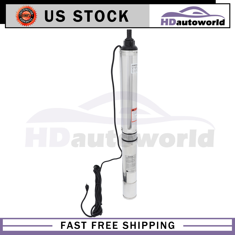 440FT 42GPM 220V 2HP Deep Stainless Steel Water Pump New Submersible Well Pump eBay