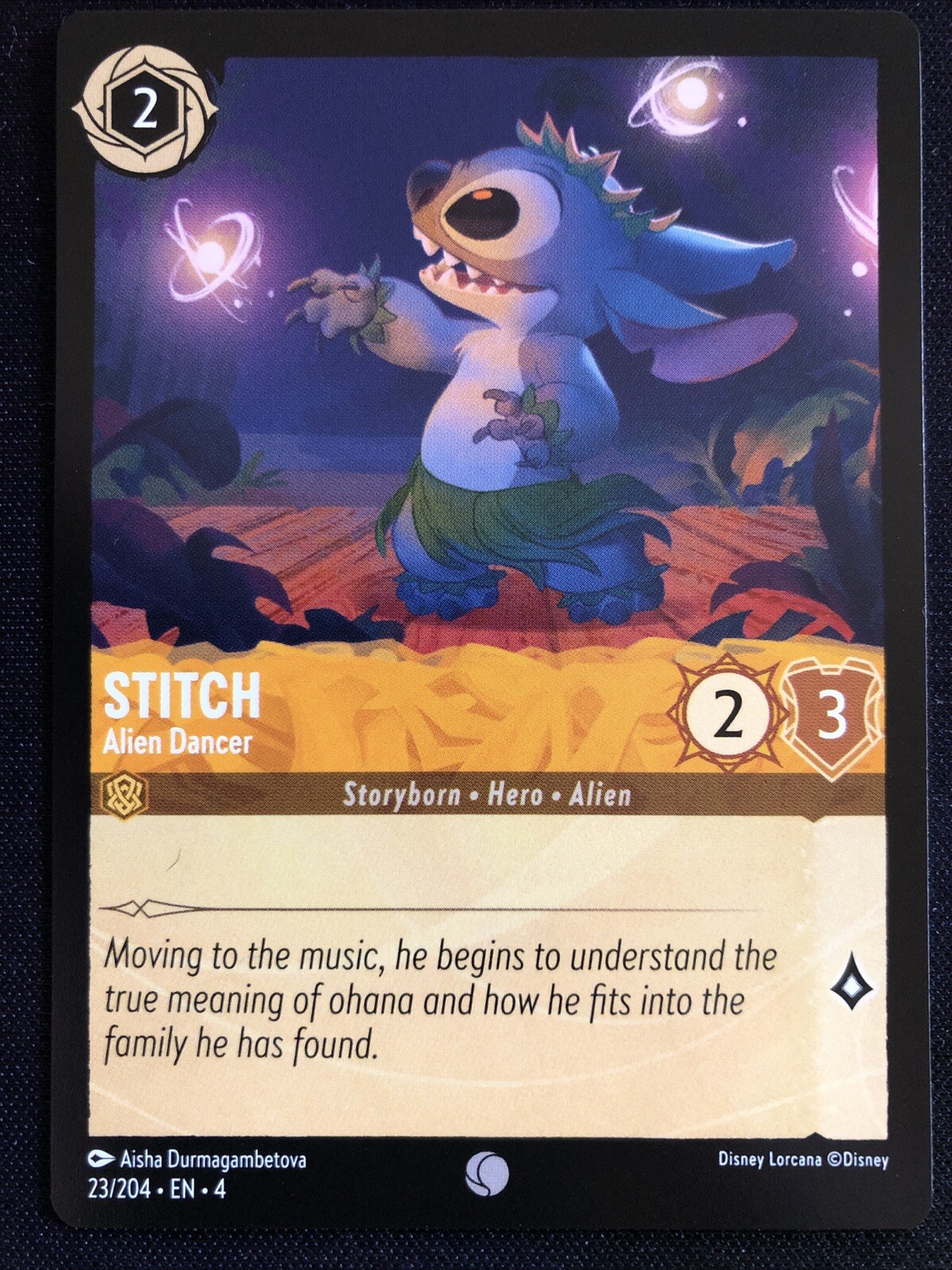 Disney Lorcana Ursula’s Return Stitch Alien Dancer 23/204 NM