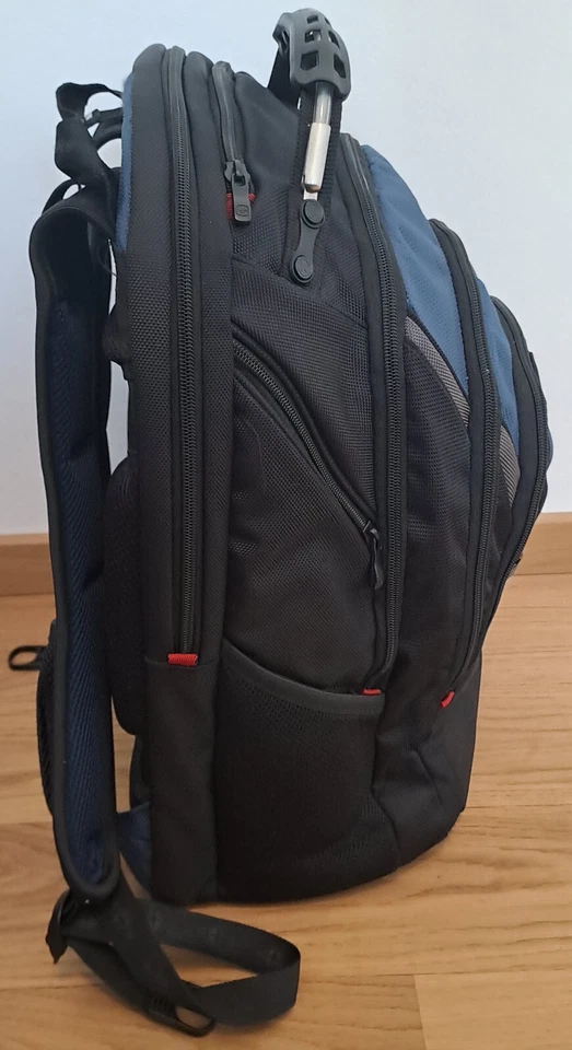 Swiss Gear Laptop Rucksack - Schwarz/grau/blau - Bild 3 von 4