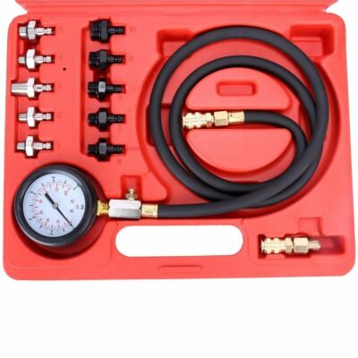 Pro Engine Oil Pressure Test Kit Tester Car Garage Tool Low Oil Warning Devices