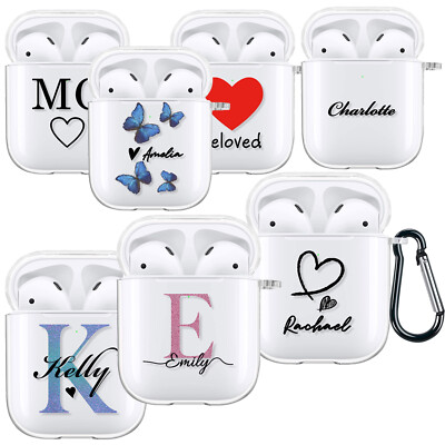 Silicone Personalised Earpods Clear Case For Apple AirPods Pro 1st 2nd 3rd Cover