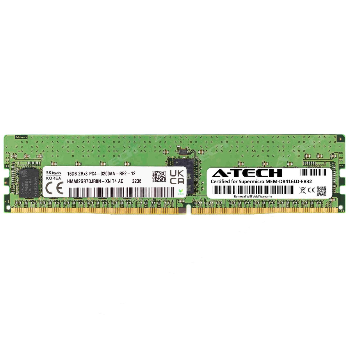 Buy Hynix 16GB PC4-25600 (DDR4-3200) Memory (HMA82GR7DJR8NXN