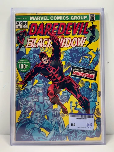 Daredevil #100 1st cameo app of Angar the Screamer CBCS Raw Comic Review 5.0