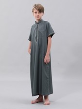Arab Men Long Robes Turkey Kaftan Saudi Jubba Dishdasha Daffah Islamic Caftan